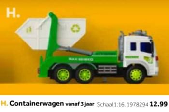 Promoties Containerwagen - Huismerk - Intertoys - Geldig van 14/10/2019 tot 08/12/2019 bij Intertoys