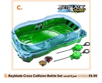 Promotions Beyblade cross collision battle set - Beyblade - Valide de 14/10/2019 à 08/12/2019 chez Intertoys