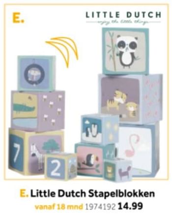 Promoties Little dutch stapelblokken - Little Dutch - Geldig van 14/10/2019 tot 08/12/2019 bij Intertoys