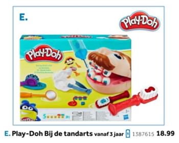 Promotions Play-doh bij de tandarts - Play-Doh - Valide de 14/10/2019 à 08/12/2019 chez Intertoys