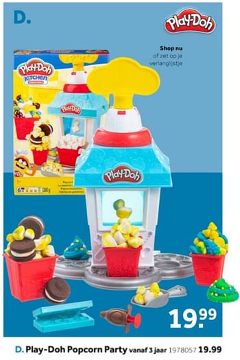 Promotions Play-doh popcorn party - Play-Doh - Valide de 14/10/2019 à 08/12/2019 chez Intertoys