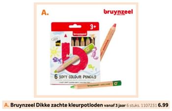 Promotions Bruynzeel dikke zachte kleurpotloden - Bruynzeel - Valide de 14/10/2019 à 08/12/2019 chez Intertoys