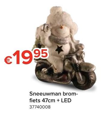 Promoties Sneeuwman bromfiets + led - Huismerk - Euroshop - Geldig van 22/11/2019 tot 31/12/2019 bij Euro Shop
