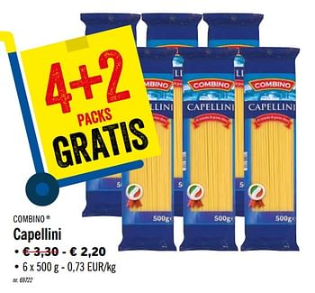 Promoties Capellini - Combino - Geldig van 25/11/2019 tot 30/11/2019 bij Lidl