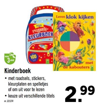 Promoties Kinderboek - Huismerk - Lidl - Geldig van 25/11/2019 tot 30/11/2019 bij Lidl