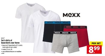 Promoties Set t-shirts of boxershorts voor heren - Mexx - Geldig van 25/11/2019 tot 30/11/2019 bij Lidl