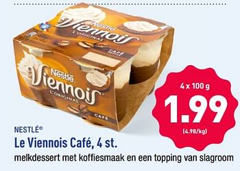Promoties Le viennois café - Nestlé - Geldig van 18/11/2019 tot 23/11/2019 bij Aldi
