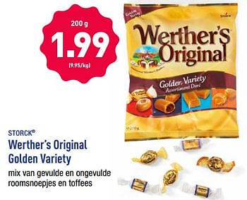 Promoties Werther`s original golden variety - Storck - Geldig van 18/11/2019 tot 23/11/2019 bij Aldi
