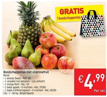 Promotions Boodschappentas met vitaminefruit - Produit maison - Intermarche - Valide de 19/11/2019 à 24/11/2019 chez Intermarche