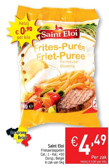 Promotions Saint eloi frietaardappelen - Saint Eloi - Valide de 19/11/2019 à 24/11/2019 chez Intermarche