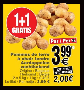 Promoties Pommes de terre à chair tendre aardappelen zachtkokend - Huismerk - Cora - Geldig van 19/11/2019 tot 25/11/2019 bij Cora
