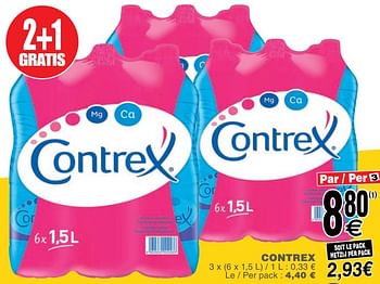 Promoties Contrex - Contrex - Geldig van 19/11/2019 tot 25/11/2019 bij Cora