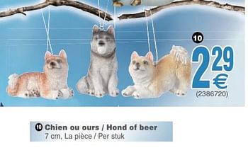 Promotions Chien ou ours - hond of beer - Produit maison - Cora - Valide de 19/11/2019 à 02/12/2019 chez Cora
