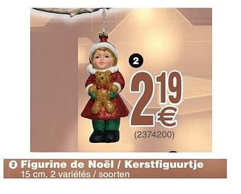 Promoties Figurine de noël - kerstfiguurtje - Huismerk - Cora - Geldig van 19/11/2019 tot 02/12/2019 bij Cora