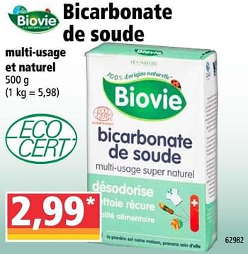 Promotions Bicarbonate de soude multi-usage et naturel - Biovie - Valide de 20/11/2019 à 26/11/2019 chez Norma