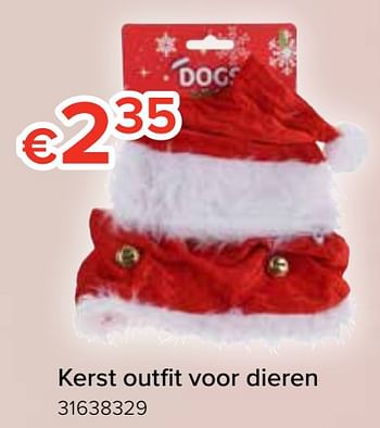 Promoties Kerst outfit voor dieren - Huismerk - Euroshop - Geldig van 22/11/2019 tot 31/12/2019 bij Euro Shop