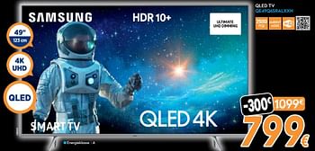 Promoties Samsung qled tv qe49q65ralxxn - Samsung - Geldig van 21/11/2019 tot 02/12/2019 bij Krefel