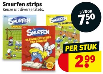 Promoties Smurfen strips - De Smurfen - Geldig van 19/11/2019 tot 24/11/2019 bij Kruidvat