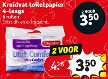 Promotions Kruidvat toiletpapier - Produit maison - Kruidvat - Valide de 19/11/2019 à 24/11/2019 chez Kruidvat