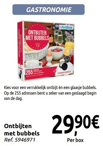 Promoties Ontbijten met bubbels - Vivabox - Geldig van 20/11/2019 tot 31/12/2019 bij Carrefour