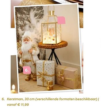 Promoties Kerstman, 30 cm - Huismerk - Ava - Geldig van 20/11/2019 tot 31/01/2020 bij Ava