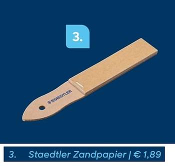 Promoties Staedtler zandpapier - Staedtler - Geldig van 20/11/2019 tot 31/01/2020 bij Ava