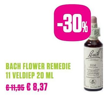 Promoties Bach flower remedie 11 veldiep 20 ml - Bach - Geldig van 25/11/2019 tot 24/02/2020 bij Medi-Market