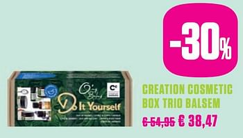Promoties Creation cosmetic box trio balsem - Creation Cosmetic - Geldig van 25/11/2019 tot 24/02/2020 bij Medi-Market