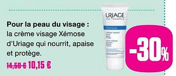 Promotions La crème visage xémose d`uriage qui nourrit, apaise et protège - URIAGE - Valide de 25/11/2019 à 24/02/2020 chez Medi-Market