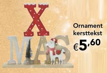 Promotions Ornament kersttekst - Produit maison - Happyland - Valide de 18/11/2019 à 31/12/2019 chez Happyland