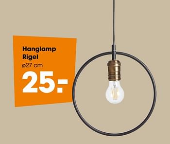 Promotions Hanglamp rigel - Produit maison - Kwantum - Valide de 02/12/2019 à 15/12/2019 chez Kwantum