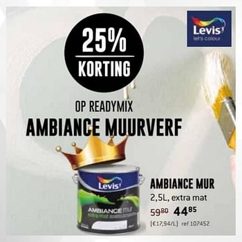 Promoties Ambiance mur - Levis - Geldig van 18/11/2019 tot 08/12/2019 bij Freetime