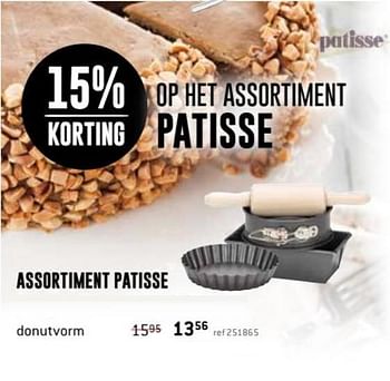 Promoties Assortiment patisse donutvorm - Patisse - Geldig van 18/11/2019 tot 08/12/2019 bij Freetime