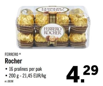 Promoties Rocher - Ferrero - Geldig van 02/12/2019 tot 07/12/2019 bij Lidl