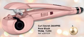 Promoties Babyliss curl secret 2664pre rose blush - Babyliss - Geldig van 20/11/2019 tot 31/12/2019 bij Carrefour