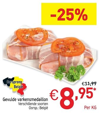 Promoties Gevulde varkensmedaillon - Huismerk - Intermarche - Geldig van 26/11/2019 tot 31/12/2019 bij Intermarche