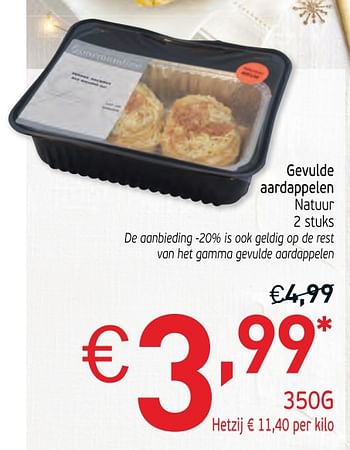 Promoties Gevulde aardappelen natuur - Huismerk - Intermarche - Geldig van 26/11/2019 tot 31/12/2019 bij Intermarche