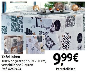 Promoties Tafellaken - Huismerk - Carrefour  - Geldig van 20/11/2019 tot 31/12/2019 bij Carrefour