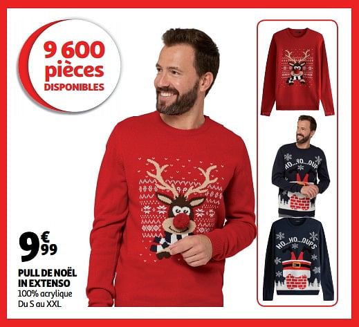 Pull de best sale noel auchan homme