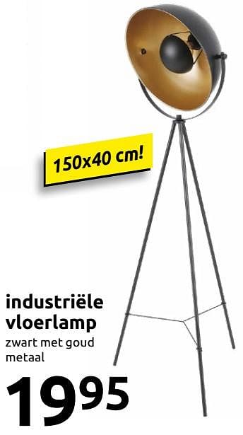 Huismerk - Industriële vloerlamp - Promotie bij Action
