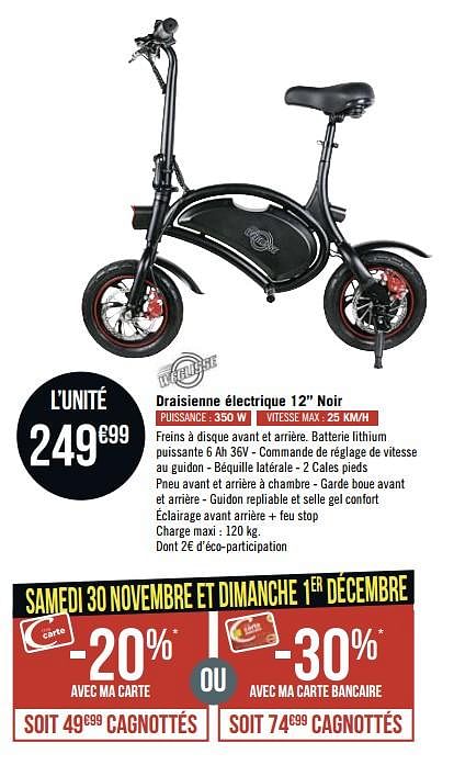 Geant casino velo electrique hot sale