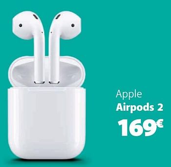 Promoties Apple airpods 2 - Apple - Geldig van 27/11/2019 tot 03/12/2019 bij Base