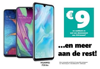 Promoties Huawei p30 lite - Huawei - Geldig van 27/11/2019 tot 03/12/2019 bij Base