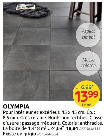 Promotions Olympia - Produit maison - Brico - Valide de 04/12/2019 à 30/12/2019 chez Brico