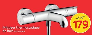 Promotions Mitigeur thermostatique de bain hansgrohe - Hansgrohe - Valide de 04/12/2019 à 30/12/2019 chez Brico