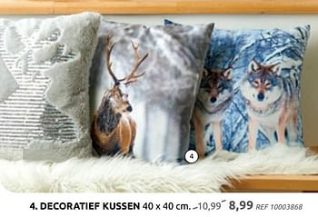 Promoties Decoratief kussen - Huismerk - BricoPlanit - Geldig van 04/12/2019 tot 30/12/2019 bij BricoPlanit