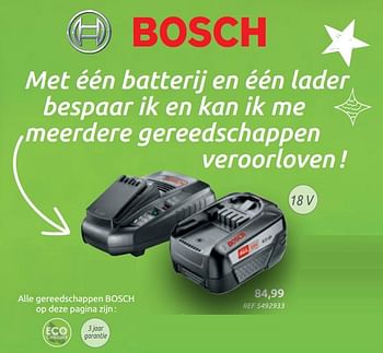 Promoties Batterijlader - Bosch - Geldig van 04/12/2019 tot 30/12/2019 bij BricoPlanit
