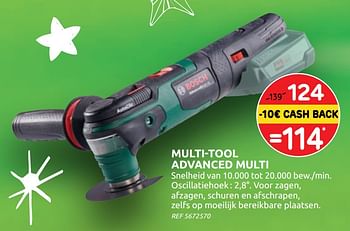 Promoties Bosch multi-tool advanced multi - Bosch - Geldig van 04/12/2019 tot 30/12/2019 bij BricoPlanit