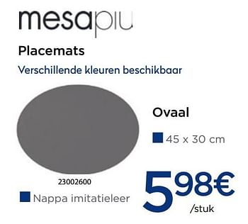 Promoties Ovaal - Mesapiu - Geldig van 03/12/2019 tot 31/12/2019 bij Krefel