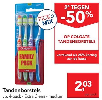 Promoties Tandenborstels extraclean - medium - Colgate - Geldig van 04/12/2019 tot 17/12/2019 bij Makro